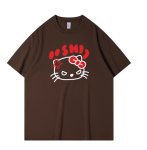 画像4: Parody Aglee Kitty short sleeve T-shirt   あ Kitty short sleeve T-shirt    アングリーキティパロディープリント 半袖Tシャツ  男女兼用 ユニセックス (4)