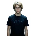 画像1: Unisex VLTN NEW Logo One pint Logo T-shirts VLTN ロゴ Tシャツ 男女兼用 ユニセックスサイズ (1)