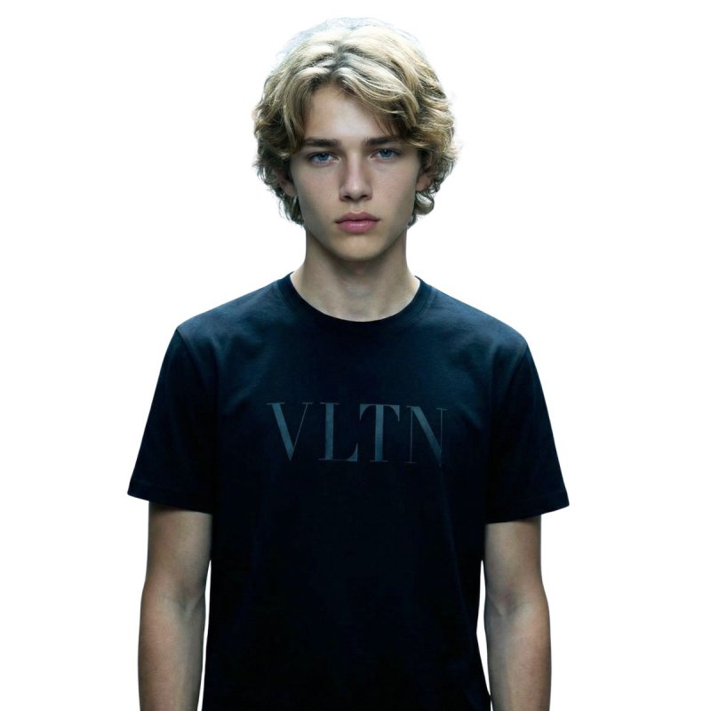 画像1: Unisex VLTN NEW Logo One pint Logo T-shirts VLTN ロゴ Tシャツ 男女兼用 ユニセックスサイズ (1)