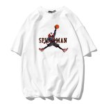画像1: Spider-Man x Basketball Print Short Sleeve T-Shirt  　ユニセックス 男女兼用スパイダーマン×バスケットボールプリント 半袖 Tシャツ (1)