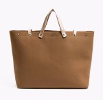 画像15: ESCAPE logo leather handle & canvas large capacity tote shoulder bag 　ユニセックス男女兼用ESCAPEロゴレザーハンドル＆キャンバス ラージキャパシティートートショルダートラベルバッグ (15)