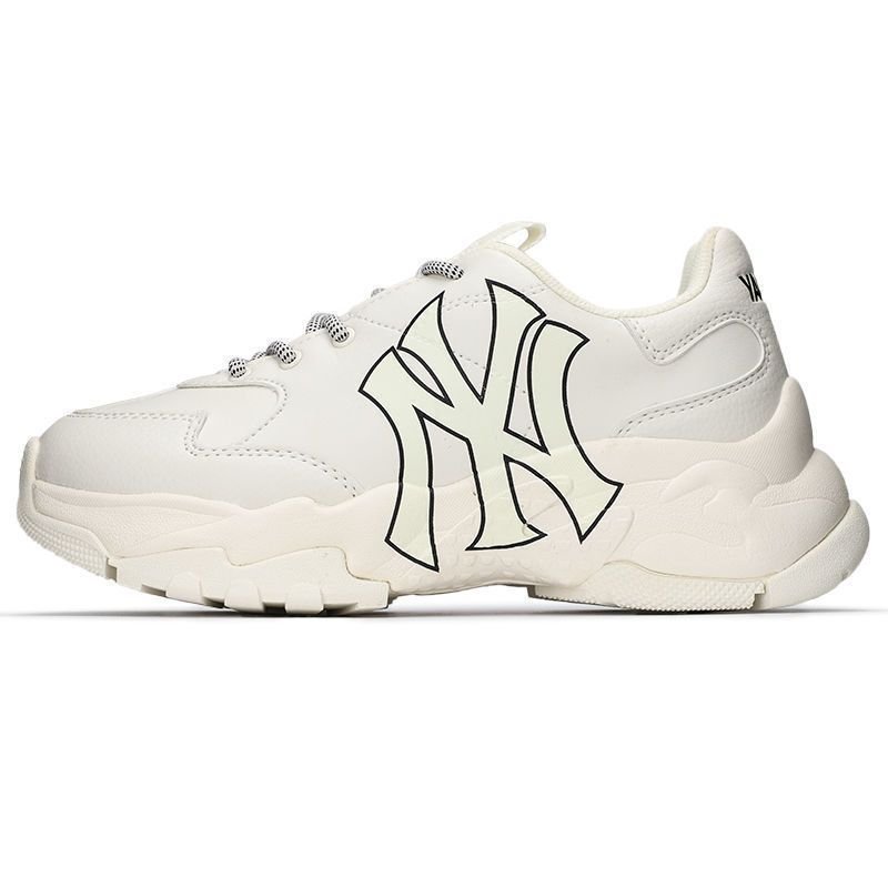 画像5: MLB NY New York Yankees Monogram Logo Bigball Chunky Sneaker エムルビー ユニセックス NY ニューヨークヤンキース 厚底 ベースボール ロゴ スニーカー (5)
