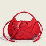 画像9: Hollow-out Decorated Bird's Nest Bag tote shoulder bag 　編み込みメッシュバードネットレザートートショルダーバッグ (9)