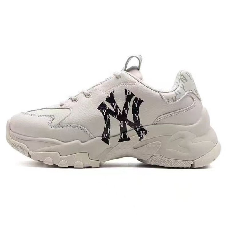 画像8: MLB NY New York Yankees Monogram Logo Bigball Chunky Sneaker エムルビー ユニセックス NY ニューヨークヤンキース 厚底 ベースボール ロゴ スニーカー (8)