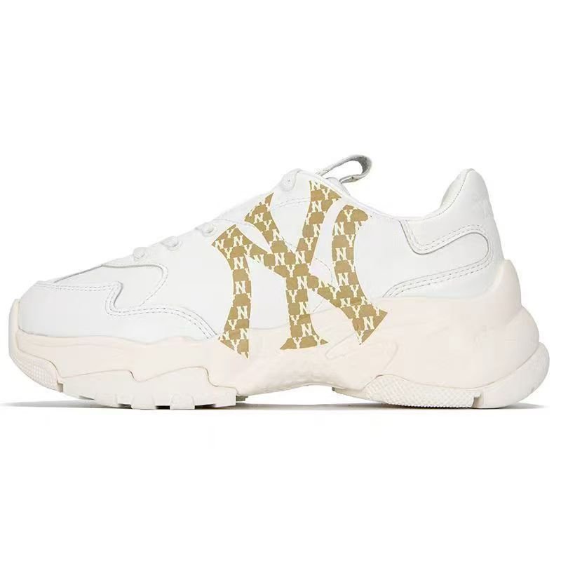 画像7: MLB NY New York Yankees Monogram Logo Bigball Chunky Sneaker エムルビー ユニセックス NY ニューヨークヤンキース 厚底 ベースボール ロゴ スニーカー (7)