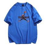 画像4: Spider-Man x Basketball Print Short Sleeve T-Shirt  　ユニセックス 男女兼用スパイダーマン×バスケットボールプリント 半袖 Tシャツ (4)