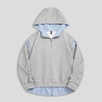 画像4: Hoodie & gathered frill pants sweatsuit set　フーディ＆ギャザーフリルパンツスウェットセットアップ 上下 (4)