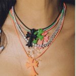 画像11: Cross PVC necklace ユニセックス 男女兼用 十字架 クロス シリコン ラバー PVC ネックレス (11)