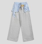 画像5: Hoodie & gathered frill pants sweatsuit set　フーディ＆ギャザーフリルパンツスウェットセットアップ 上下 (5)