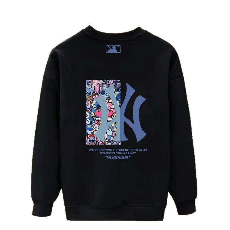 画像1: NY x Lilo & Stitch Print Sweatshirt　ユニセックス男女兼用NY×リロ&スティッチプリントスウェットシャツトレーナー  (1)