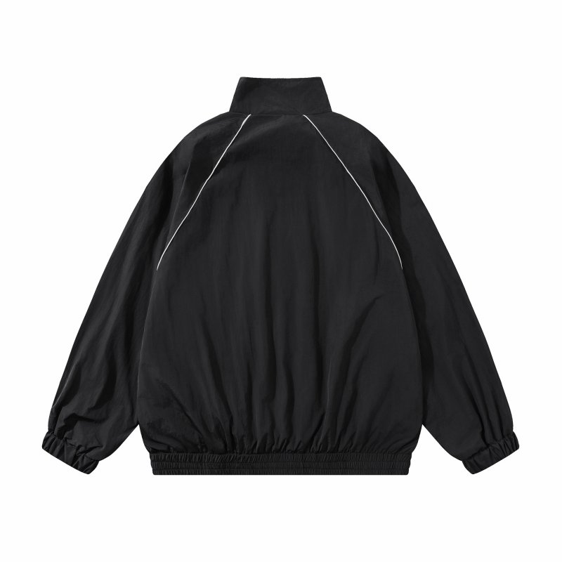 画像8: 3-Line Stand Collar Zip-Up Tracksuit  jacket and pants set 　3ラインスタンドカラージップアップ トラックスーツ セットアップ ユニセックス 男女兼用 ジャケット ＆パンツ上下セット (8)