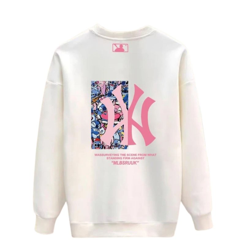 画像2: NY x Lilo & Stitch Print Sweatshirt　ユニセックス男女兼用NY×リロ&スティッチプリントスウェットシャツトレーナー  (2)