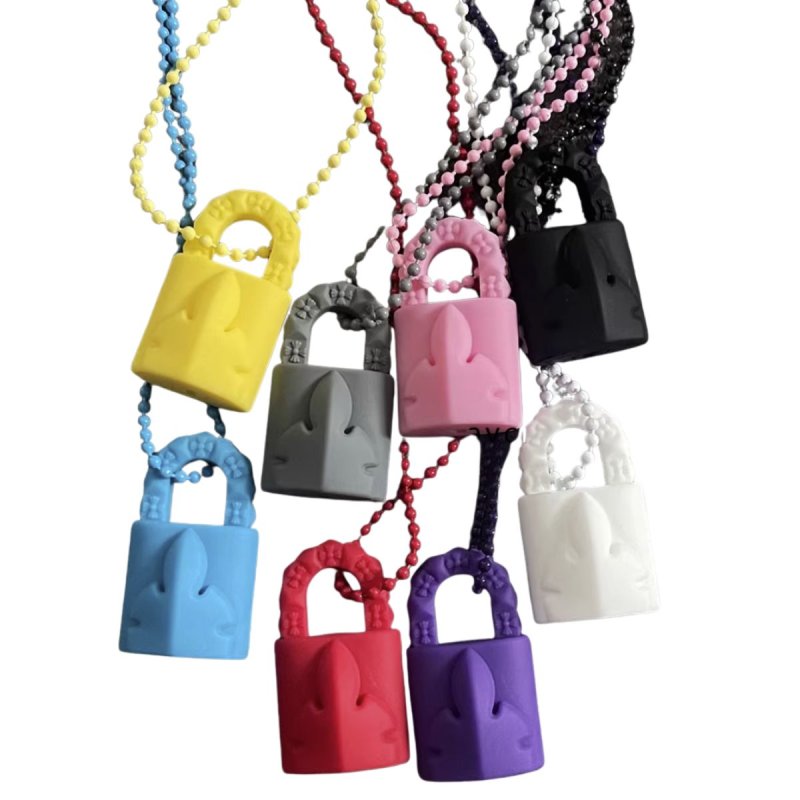 画像1: Padlock Flerknee Sllcn Padlock PVC necklace ユニセックス 男女兼用 パドロック 南京錠 フレアニー ラバー シリコン ネックレス (1)