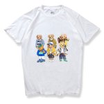 画像1: Sporty Teddy Bear  Print Short Sleeve T-Shirt  　ユニセックス 男女兼用スポーツテイストテディーベアプリント 半袖 Tシャツ (1)