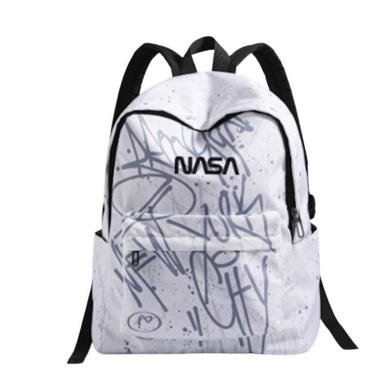 画像1: NASA x Graphic Print Backpack shoulder bag ユニセックス男女兼用NASAナサ×グラフィックプリント バックパックリュック ショルダーバッグ (1)