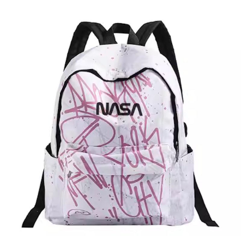 画像2: NASA x Graphic Print Backpack shoulder bag ユニセックス男女兼用NASAナサ×グラフィックプリント バックパックリュック ショルダーバッグ (2)