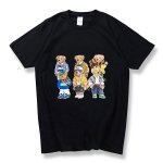 画像2: Sporty Teddy Bear  Print Short Sleeve T-Shirt  　ユニセックス 男女兼用スポーツテイストテディーベアプリント 半袖 Tシャツ (2)