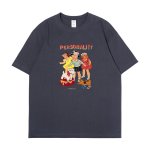 画像4: Unisex  American nostalgic PERSONALITY Logo pop girl & boyT-shirt  男女兼用 ユニセックス アメリカンノスタルジックポップガール＆ボーイ Tシャツ (4)