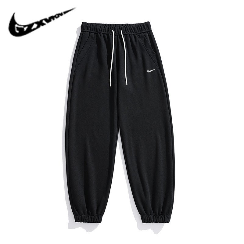 画像2: 24 Broken swoosh Parody Sweat Pants NK ブロークン スウォッシュ スウェット パンツ  男女兼用 ユニセックス ジョガーパンツ 裾絞りタイプ (2)