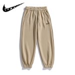 画像3: 24 Broken swoosh Parody Sweat Pants NK ブロークン スウォッシュ スウェット パンツ  男女兼用 ユニセックス ジョガーパンツ 裾絞りタイプ (3)