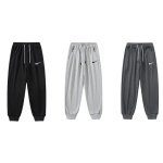 画像4: 24 Broken swoosh Parody Sweat Pants NK ブロークン スウォッシュ スウェット パンツ  男女兼用 ユニセックス ジョガーパンツ 裾絞りタイプ (4)