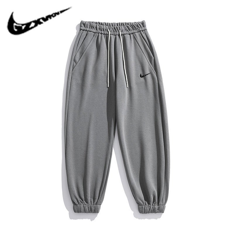 画像5: 24 Broken swoosh Parody Sweat Pants NK ブロークン スウォッシュ スウェット パンツ  男女兼用 ユニセックス ジョガーパンツ 裾絞りタイプ (5)