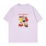 画像12: Unisex  American nostalgic PERSONALITY Logo pop girl & boyT-shirt  男女兼用 ユニセックス アメリカンノスタルジックポップガール＆ボーイ Tシャツ (12)