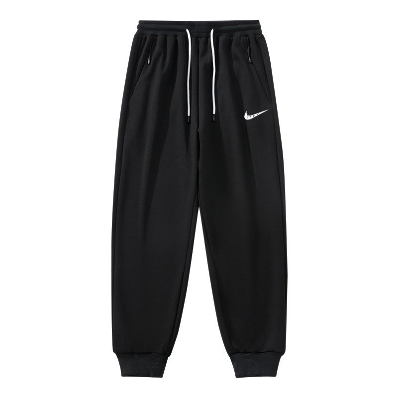 画像1: 24 Broken swoosh Parody Sweat Pants NK ブロークン スウォッシュ スウェット パンツ  男女兼用 ユニセックス ジョガーパンツ 裾絞りタイプ (1)