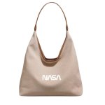 画像1: NASA x One-Shoulder Large Capacity Tote Shoulder Underarm Bag　 NASAナサ×ワンショルダーラージキャパシティートートショルダーアンダーアームバッグ (1)