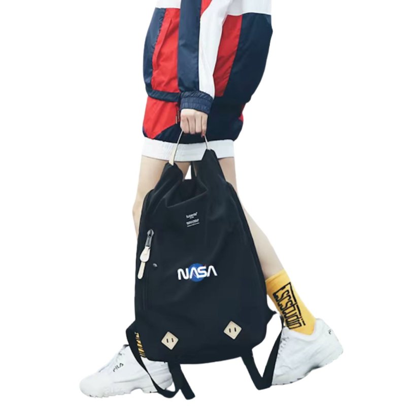 画像6: NASA  Print Backpack Tote shoulder bag ユニセックス男女兼用NASAナサプリント バックパックリュックトート ショルダーバッグ (6)