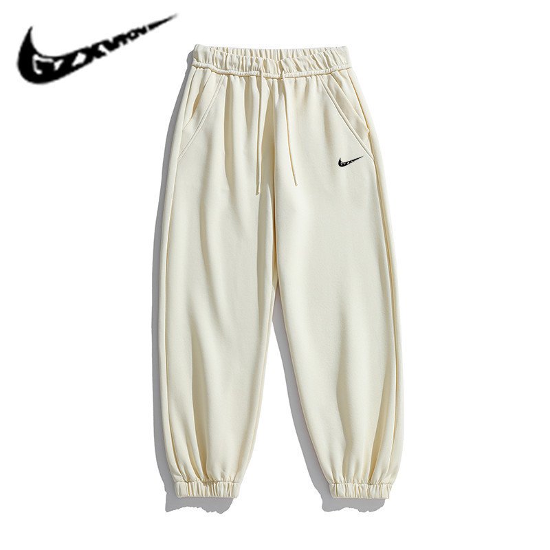 画像4: 24 Broken swoosh Parody Sweat Pants NK ブロークン スウォッシュ スウェット パンツ  男女兼用 ユニセックス ジョガーパンツ 裾絞りタイプ (4)