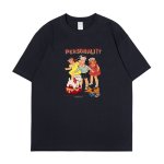 画像6: Unisex  American nostalgic PERSONALITY Logo pop girl & boyT-shirt  男女兼用 ユニセックス アメリカンノスタルジックポップガール＆ボーイ Tシャツ (6)