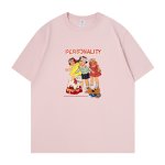 画像13: Unisex  American nostalgic PERSONALITY Logo pop girl & boyT-shirt  男女兼用 ユニセックス アメリカンノスタルジックポップガール＆ボーイ Tシャツ (13)