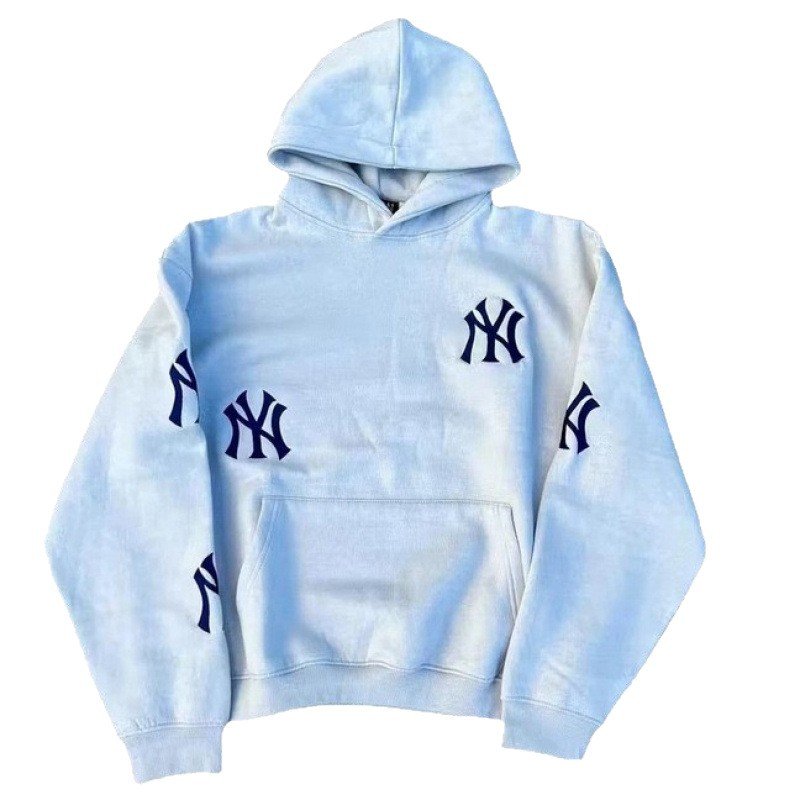 画像1: Astro World Wish NY Logo Hoodie Sweatshirt　ユニセックス男女兼用NYロゴプリントスウェットシャツトレーナー  (1)