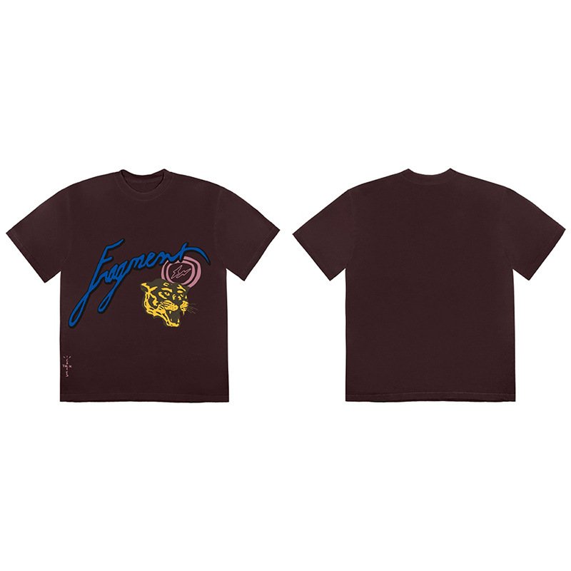 画像5: TRAVIS SCOTT CACTUS JACK KAWS lightning joint round neck short Sleeve t-shirt ユニセックス 男女兼用カクタスジャック カウズ Tシャツ (5)