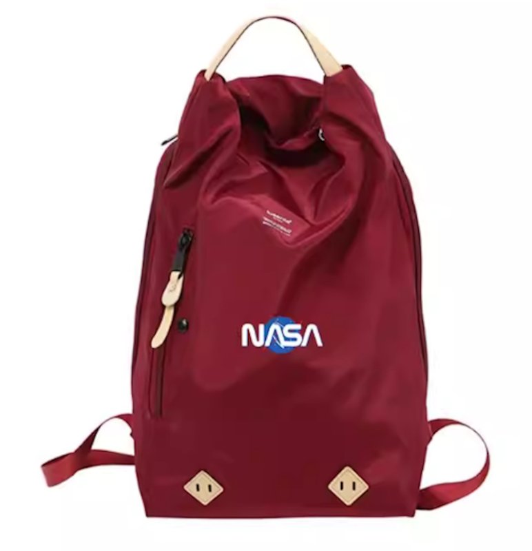 画像1: NASA  Print Backpack Tote shoulder bag ユニセックス男女兼用NASAナサプリント バックパックリュックトート ショルダーバッグ (1)