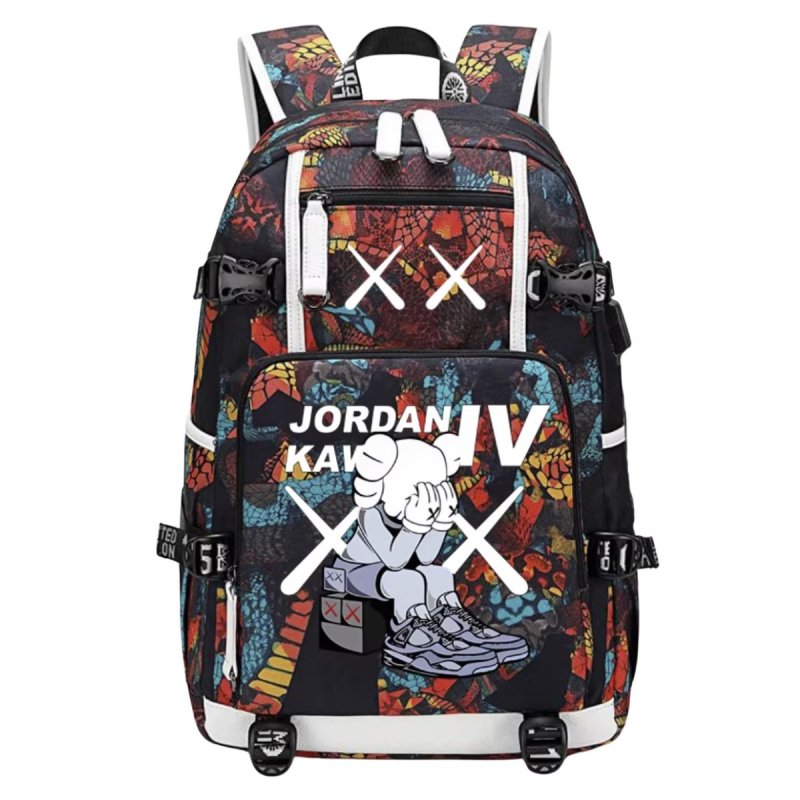 画像4: Kaws Backpack shoulder bag ユニセックスK 男女兼用 カウズ バックパックリュック リュックサック バッグ (4)