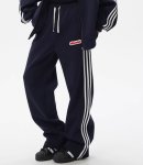 画像4: Unisex 3-line zip-up stand collar set-up Jacket and Pants Set　3ラインジップアップスタンドカラートラックスーツ セットアップ  ジャージ上下 ＆パンツセット (4)