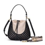 画像2: Single Shoulder Leather & Cross Tote Bucket Bag　 シングルショルダーレザー＆クロストートショルダーバケットバッグ (2)