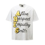 画像2: Unisex Alphabet logo print vintage style T-shirt  男女兼用 ユニセックス アルファベットロゴプリントヴィンテージスタイル半袖 Tシャツ (2)