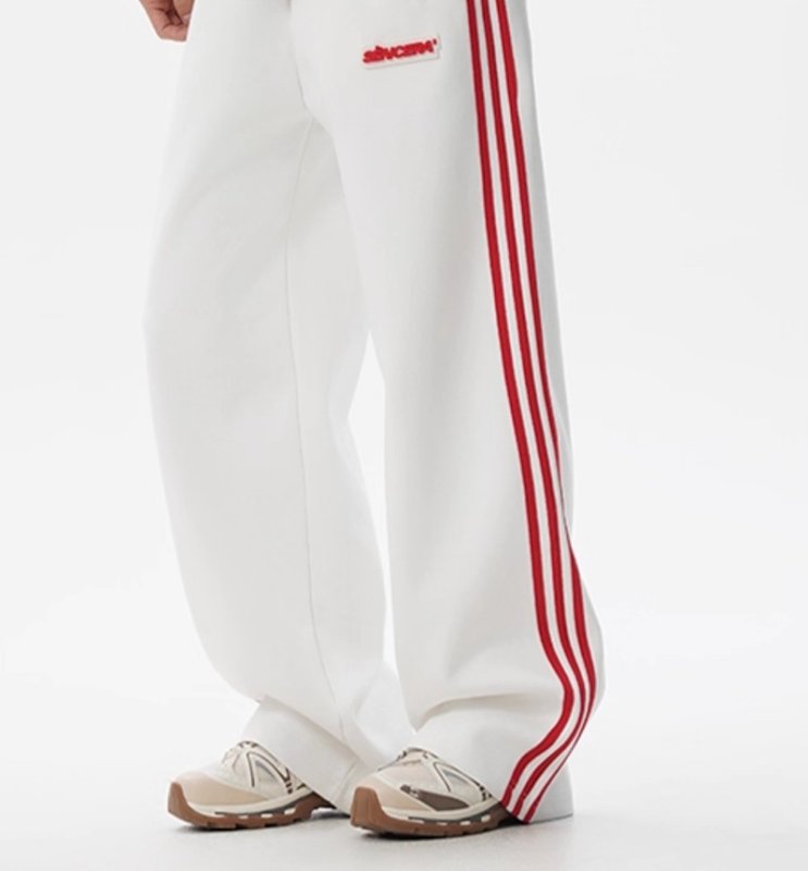 画像5: Unisex 3-line zip-up stand collar set-up Jacket and Pants Set　3ラインジップアップスタンドカラートラックスーツ セットアップ  ジャージ上下 ＆パンツセット (5)