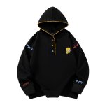 画像3: The Simpsons Bart Simpson Embroidery Hoodie 男女兼用 ユニセックス ザ・シンプソンズ バートシンプソン 刺繍入り オーバーサイズ パーカー (3)