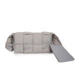 画像8: 21 Quilted padded down cassette bag cross body shoulder bag キルティング 絞り ペディング カセット クロスバッグ ショルダートート ポシェット (8)