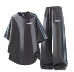 画像1: Unisex NASA Half-Zip 2-Line SetupJacket and Pants Set　NASAハーフジップアップ2ラインセットアップ ジャージ上下 ＆パンツセット (1)