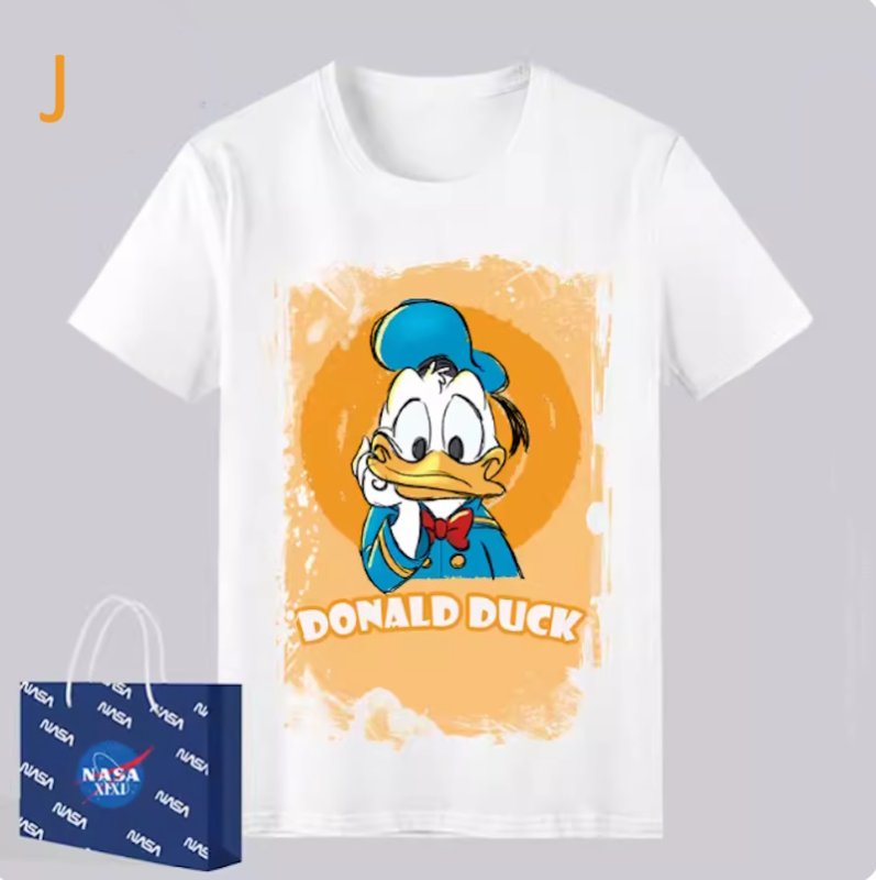 画像11: Unisex Donald Duck and other prints T-shirt  男女兼用 ユニセックスドナルドダック＆アザープリント 半袖 Tシャツ (11)