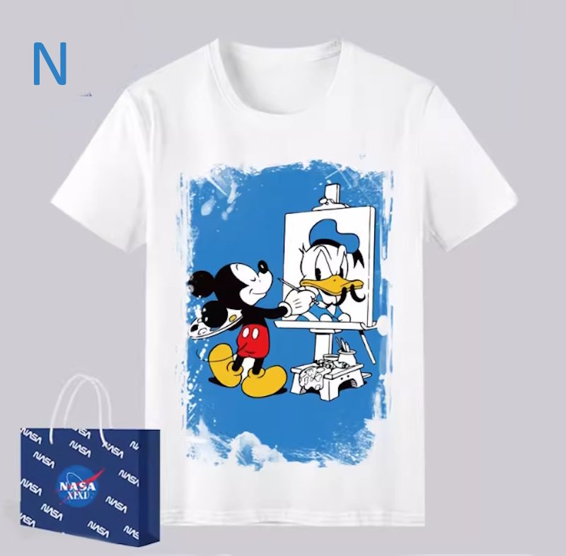 画像15: Unisex Donald Duck and other prints T-shirt  男女兼用 ユニセックスドナルドダック＆アザープリント 半袖 Tシャツ (15)