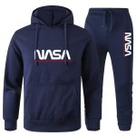 画像1: Unisex NASA Hoodie & Pants Sweat SetJacket and Pants Set　NASAフーディ＆パンツスウェットセットアップ上下  (1)