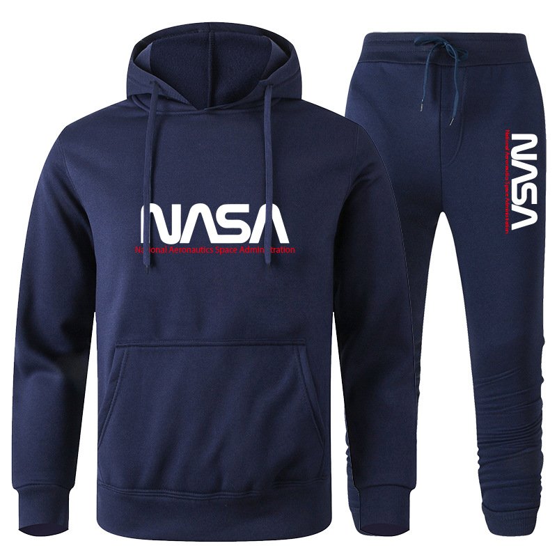 画像1: Unisex NASA Hoodie & Pants Sweat SetJacket and Pants Set　NASAフーディ＆パンツスウェットセットアップ上下  (1)
