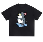 画像6: Unisex Fat Tom and Jerry prints T-shirt  男女兼用 ファットトムとジェリーユニセックスプリント 半袖 Tシャツ (6)
