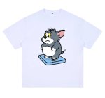 画像7: Unisex Fat Tom and Jerry prints T-shirt  男女兼用 ファットトムとジェリーユニセックスプリント 半袖 Tシャツ (7)